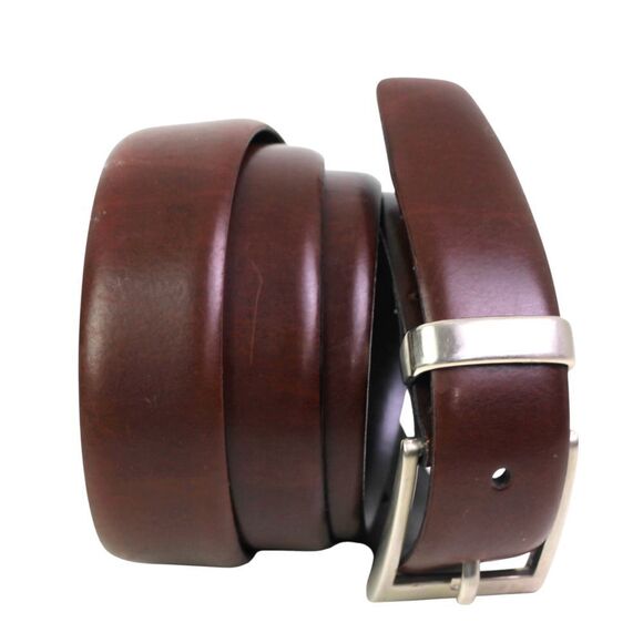 CLASSIC BROWN GENUINE LEATHER 1 1/8"Wd CASUAL DRESS MEN'S BELT Sz 38/95 (R78 - Picture 1 of 13